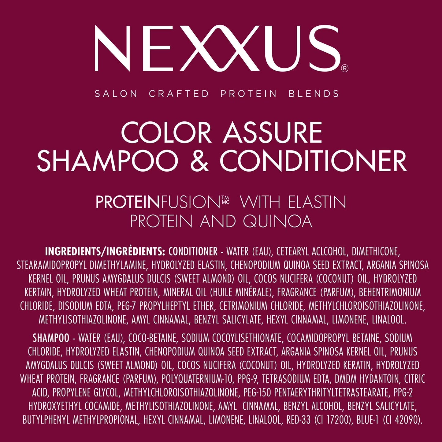 Nexxus Color Assure Shampoo and Conditioner, 32 fl. oz., 2 pk.