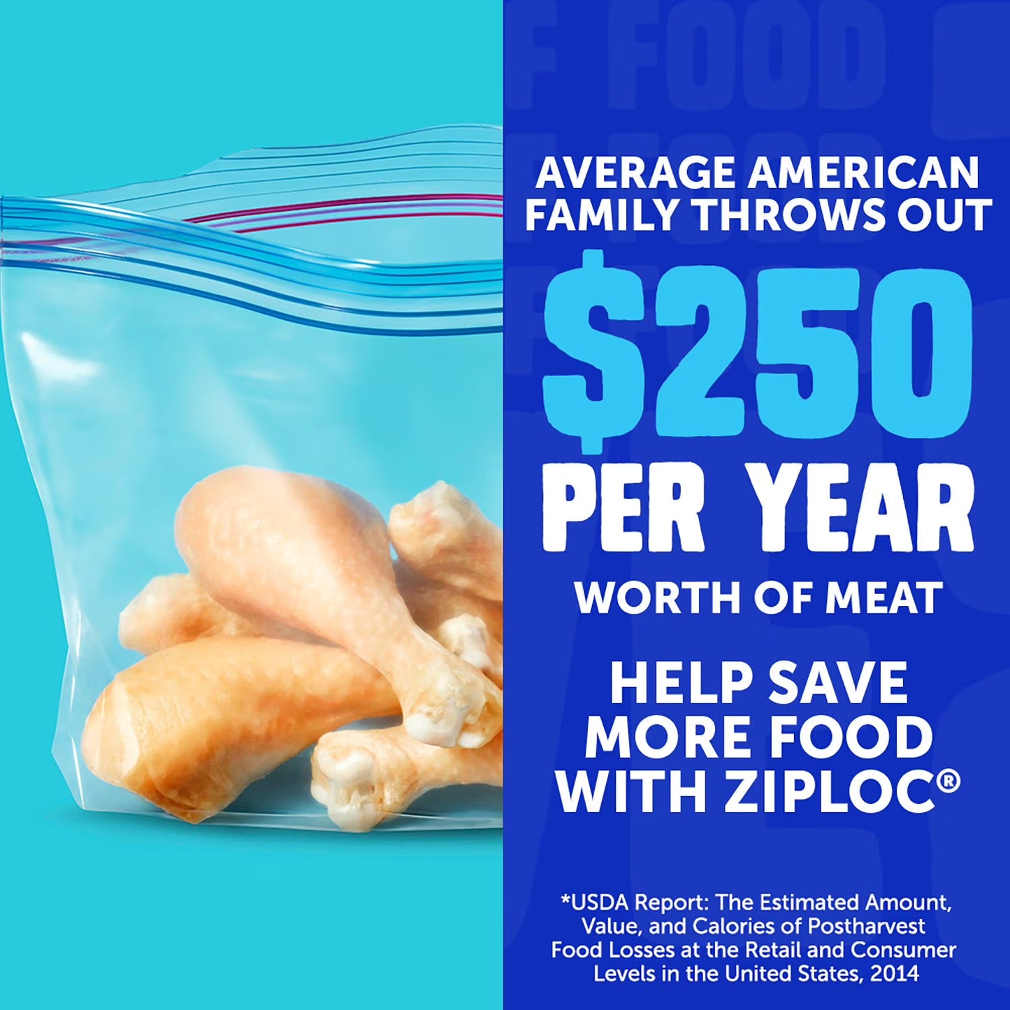 Ziploc Brand Half Gallon Freezer Storage Bags, Expandable Bottom, Grip ’n Seal Technology, 160 ct.