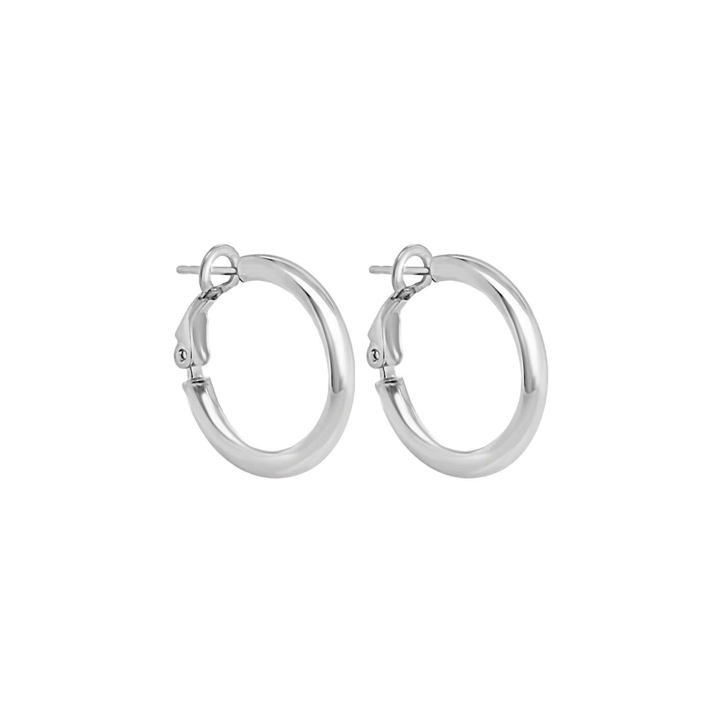 Italian Sterling Silver Hoop Earring Set