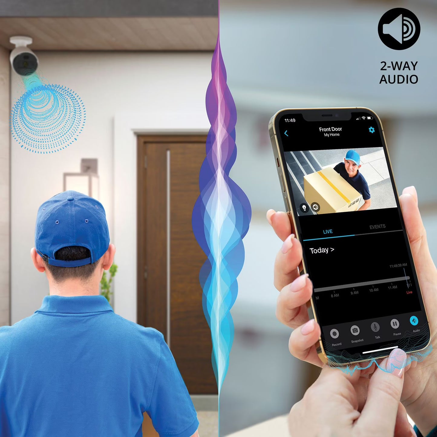 Night Owl Plug-In 4K HD Spotlight Cameras, 2pk.