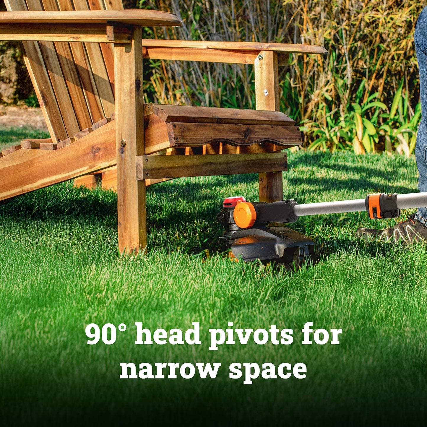 Worx WG941 20V Brushless Cordless Battery Powered Leaf Blower + 3 in 1 String Trimmer Edger & Mini-Mower Combo Kit Battery and Charger Included