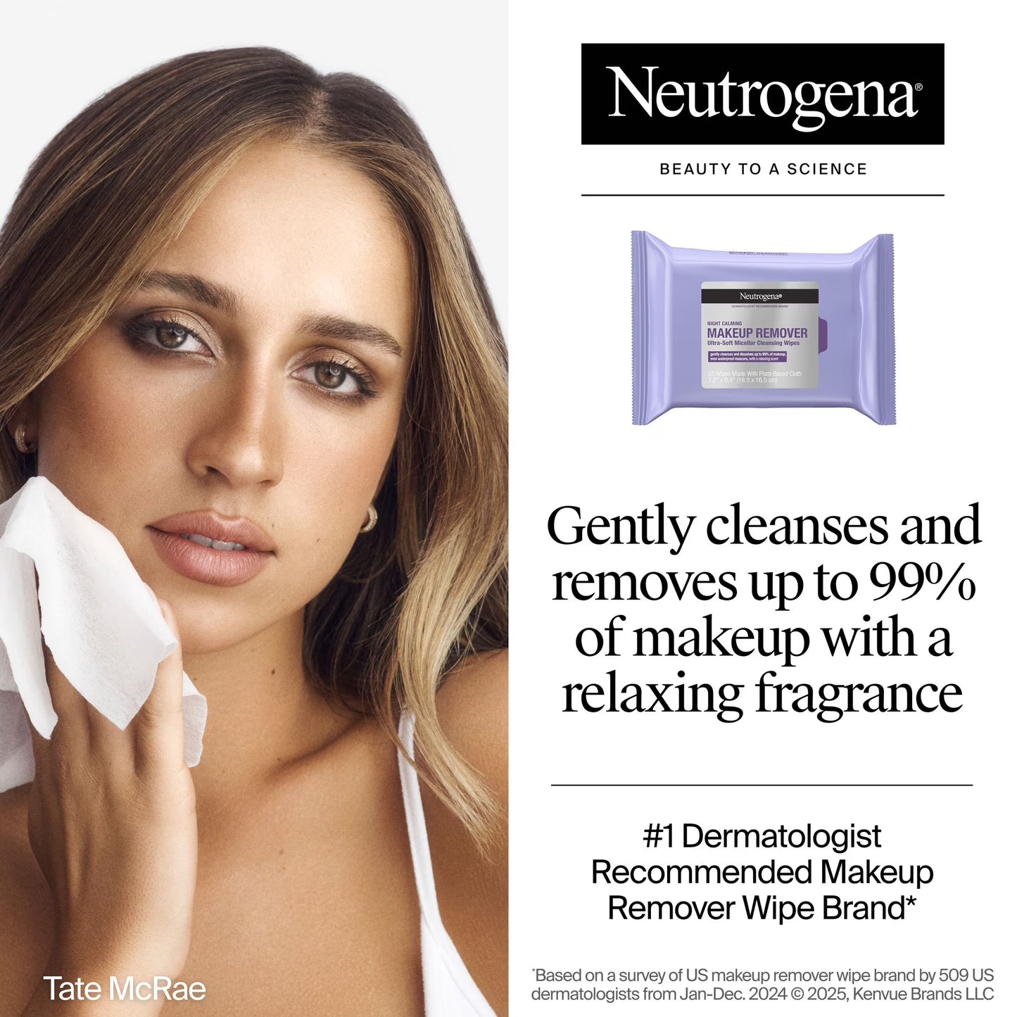 Neutrogena Makeup Remover & Night Calming Cleansing Towelettes, 25 ct., 5 pk.