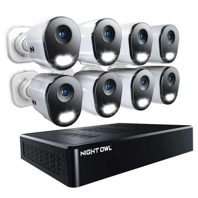 Night Owl 12MP Cameras with 2TB NVR Security System, 8pk.
