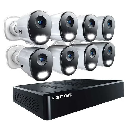 Night Owl 12MP Cameras with 2TB NVR Security System, 8pk.