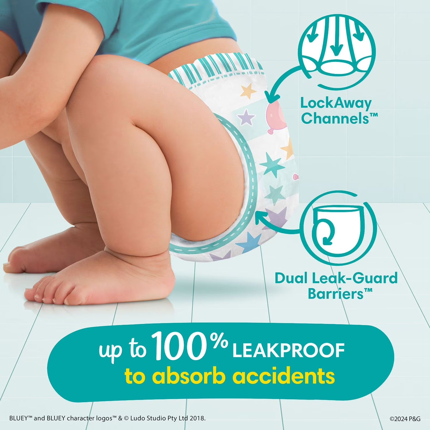 Pampers Easy Ups Training Pants Underwear, Sizes 2T-6T