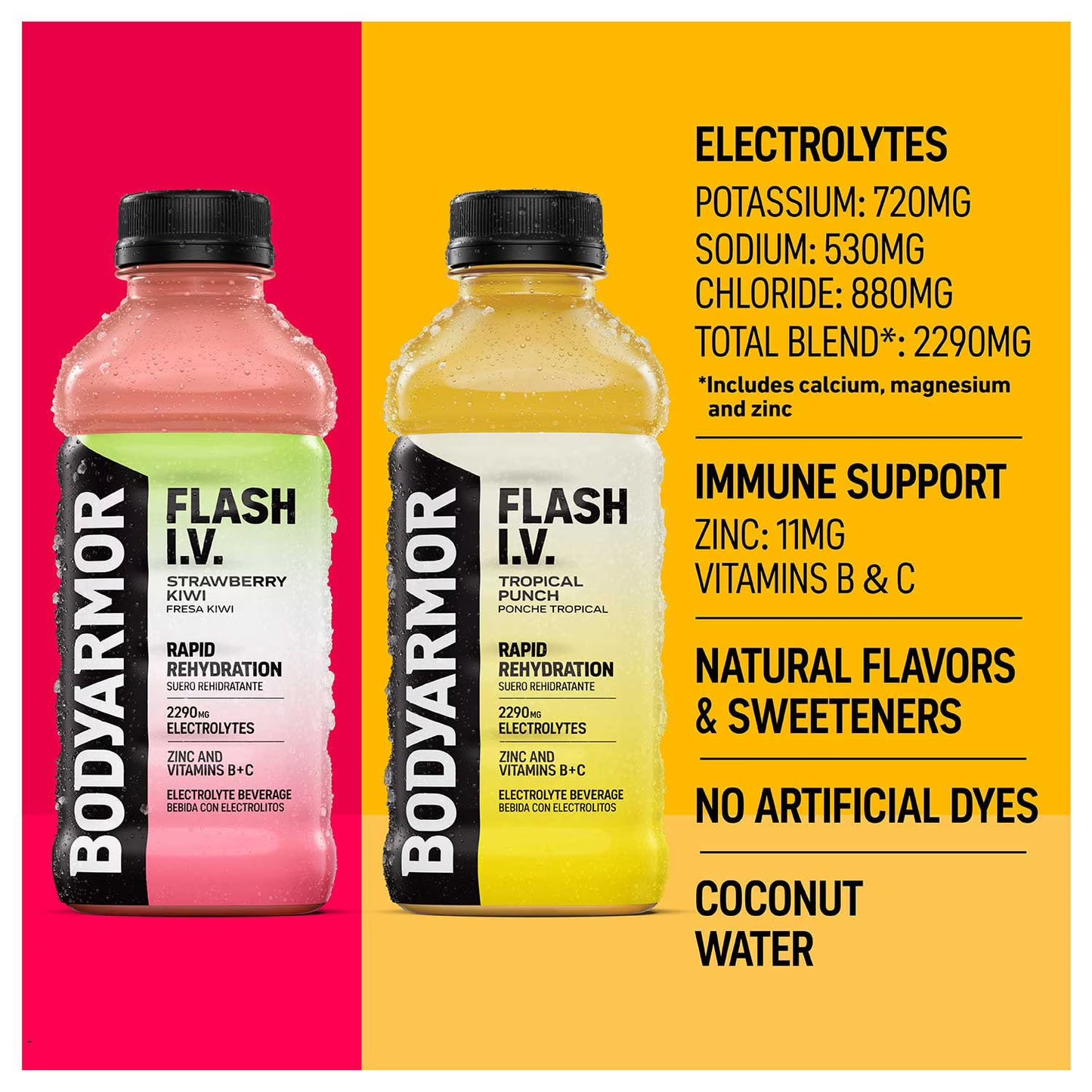 BODYARMOR Flash IV Sports Drink Variety Pack 20 fl. oz., 12 pk.