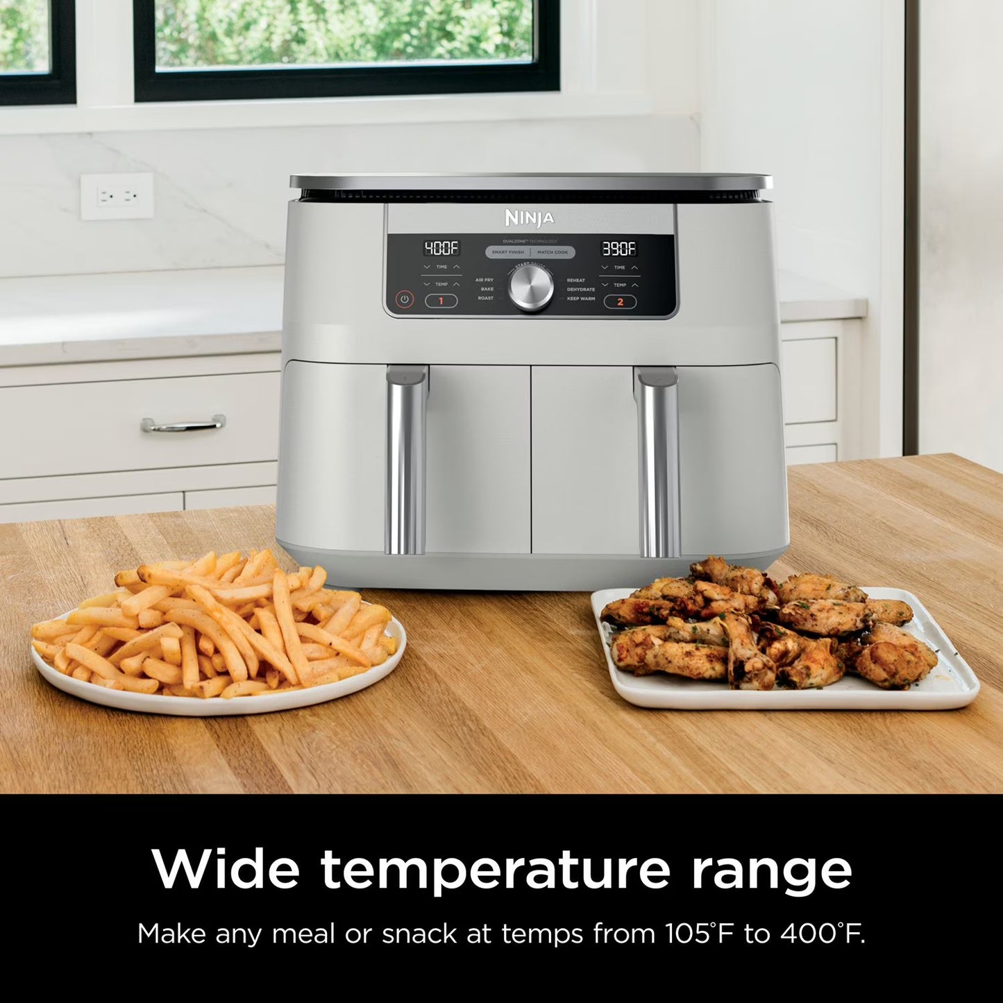 Ninja Foodi 6-in-1, 8-Quart 2 Basket Air Fryer with DualZone Technology