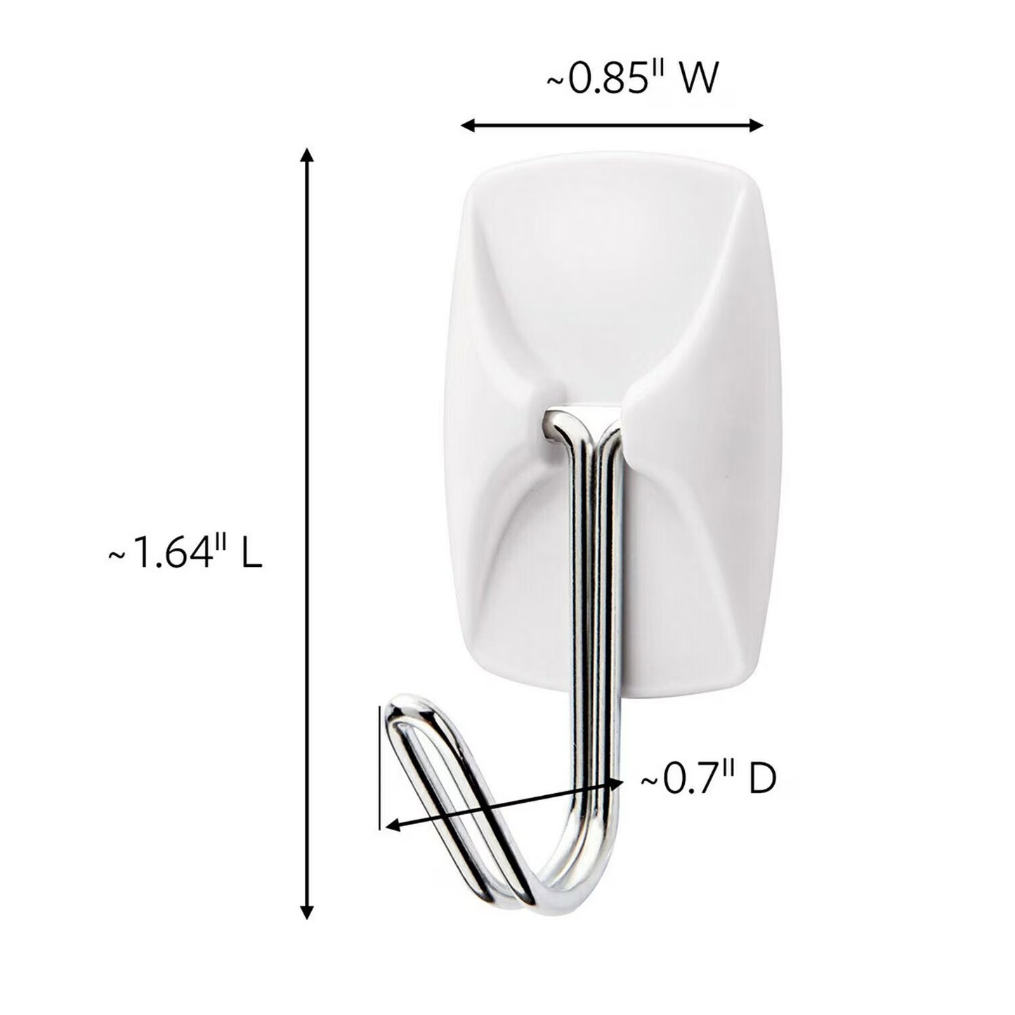 Command Small Wire Toggle Hooks, White 20 Hooks, 24 Strips