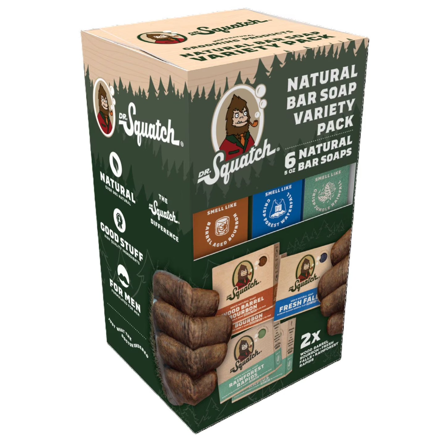 Dr. Squatch Natural Bar Soap, Variety Pack, 5 oz., 6 ct.