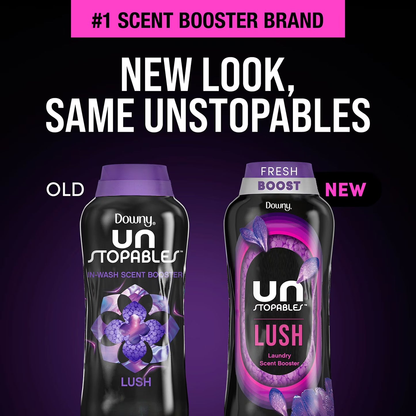 Downy Unstopables In-Wash Laundry Scent Booster Beads, Lush, 39.9 oz