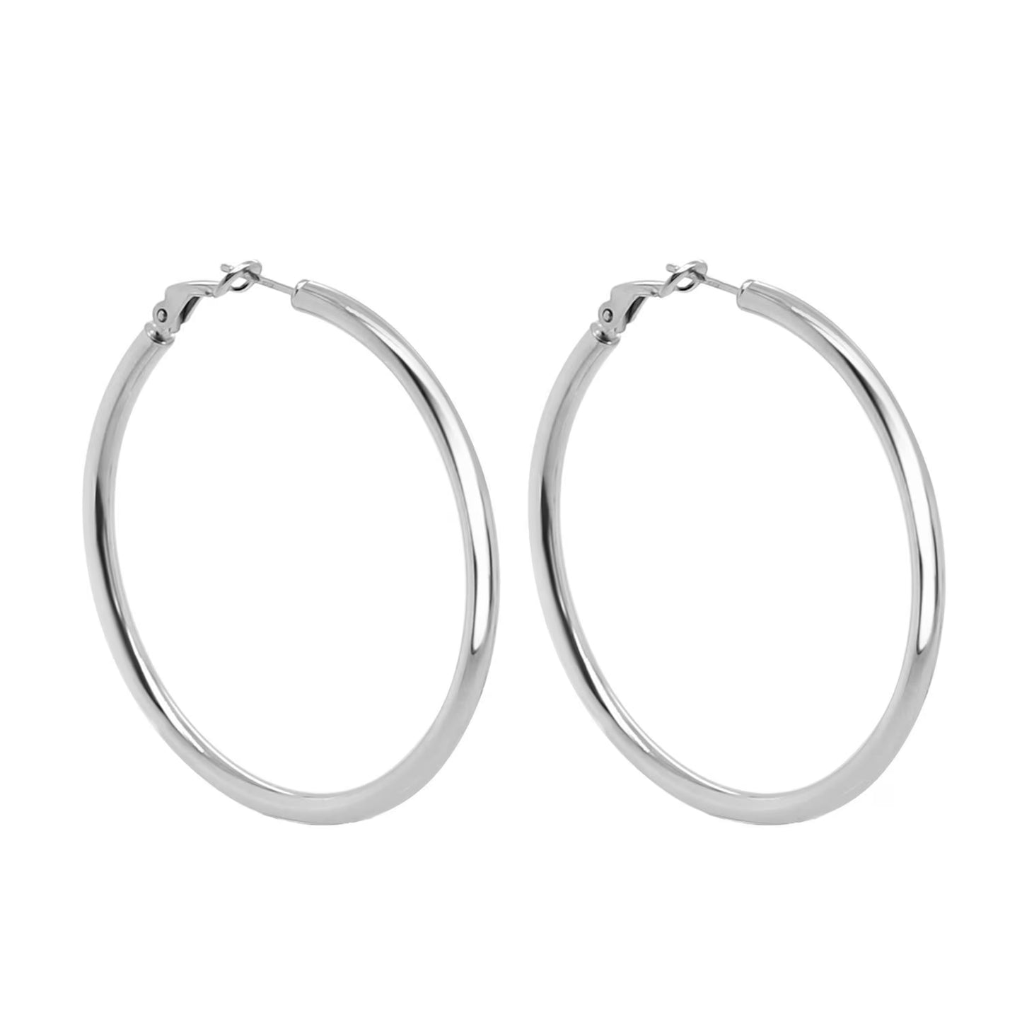 Italian Sterling Silver Hoop Earring Set