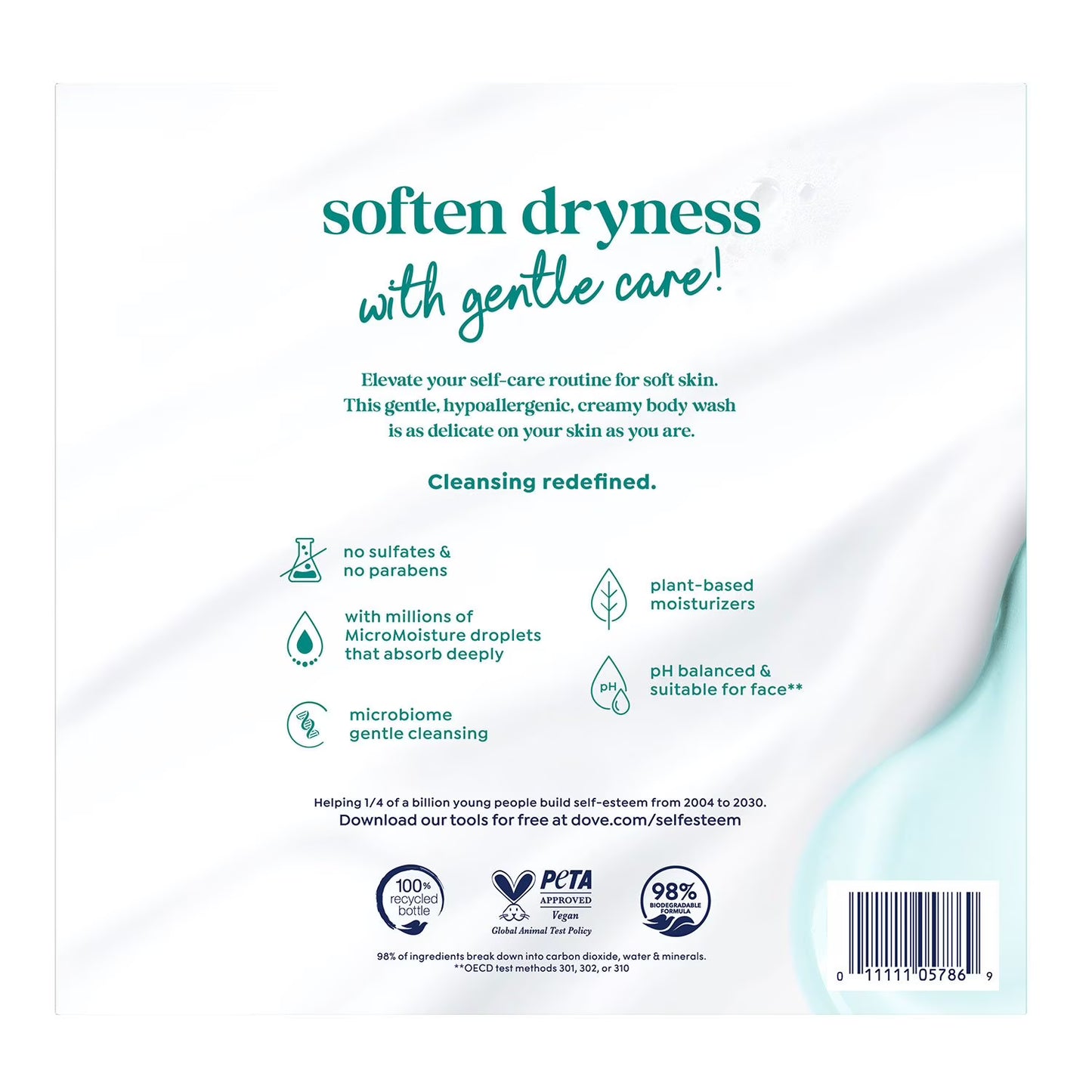 Dove Sensitive Skin Body Wash with Pump, 30.6 fl. oz., 2 ct.