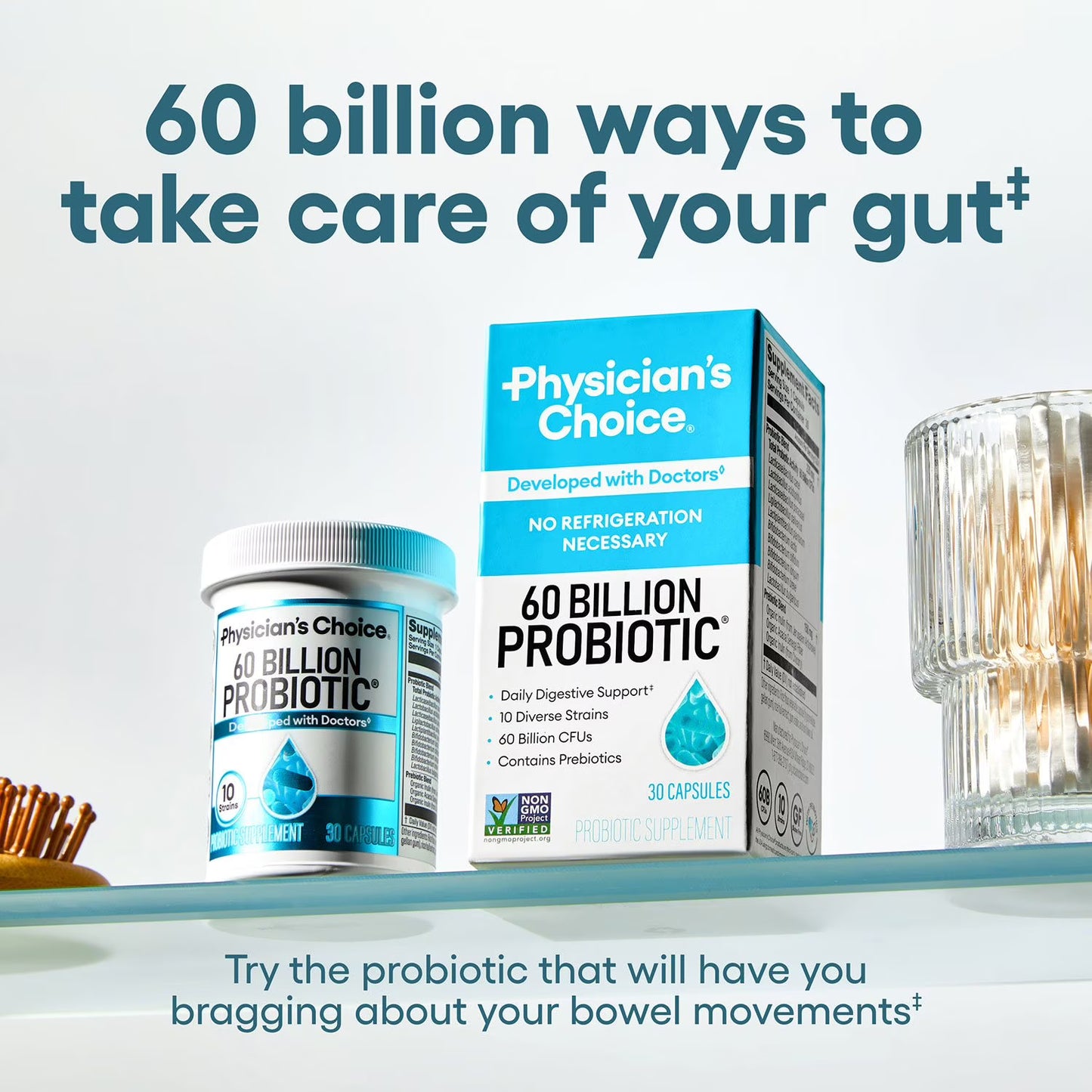 Physician's Choice 60 Billion CFU Probiotic Capsules, 84 ct.