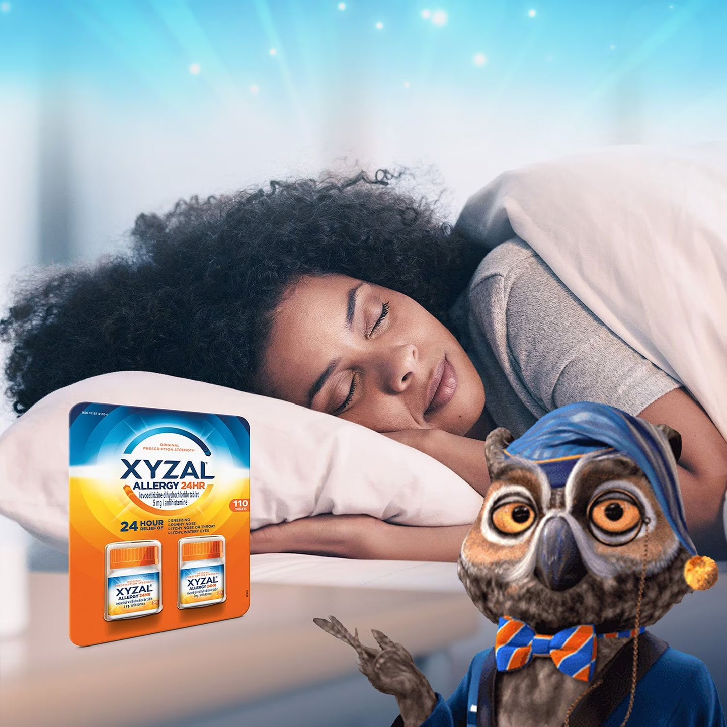 Xyzal 24-Hour Allergy Relief Tablets, 110 ct.