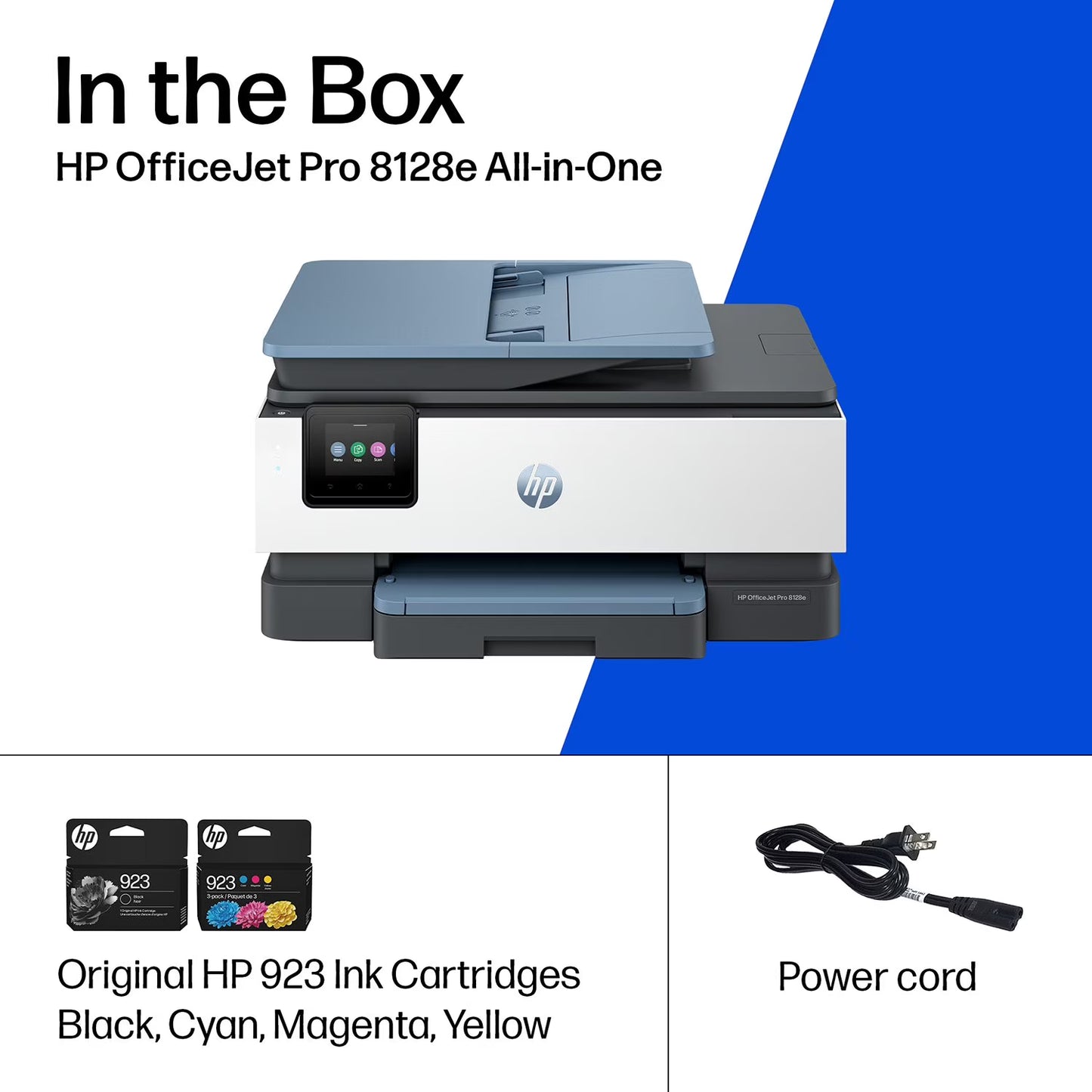 HP OfficeJet Pro 8128e Color Wireless All-in-One Printer, 1 Year Instant Ink