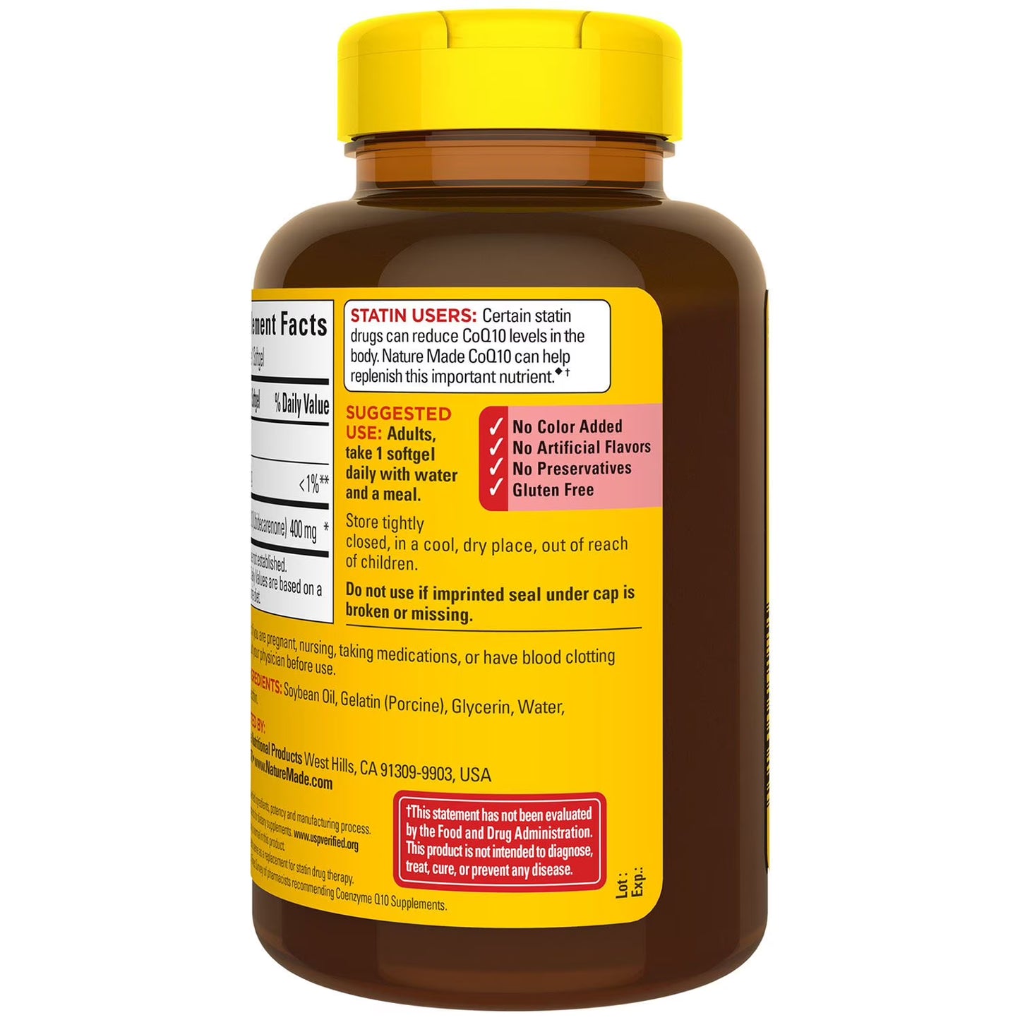 Nature Made CoQ10 400mg Softgels, 90 ct.