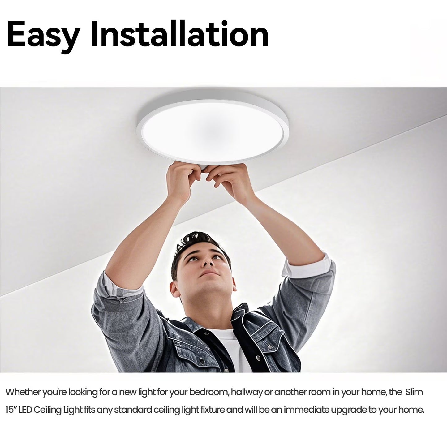 Cedar Hill 15" LED Ceiling Light With Adjustable Color Temperature