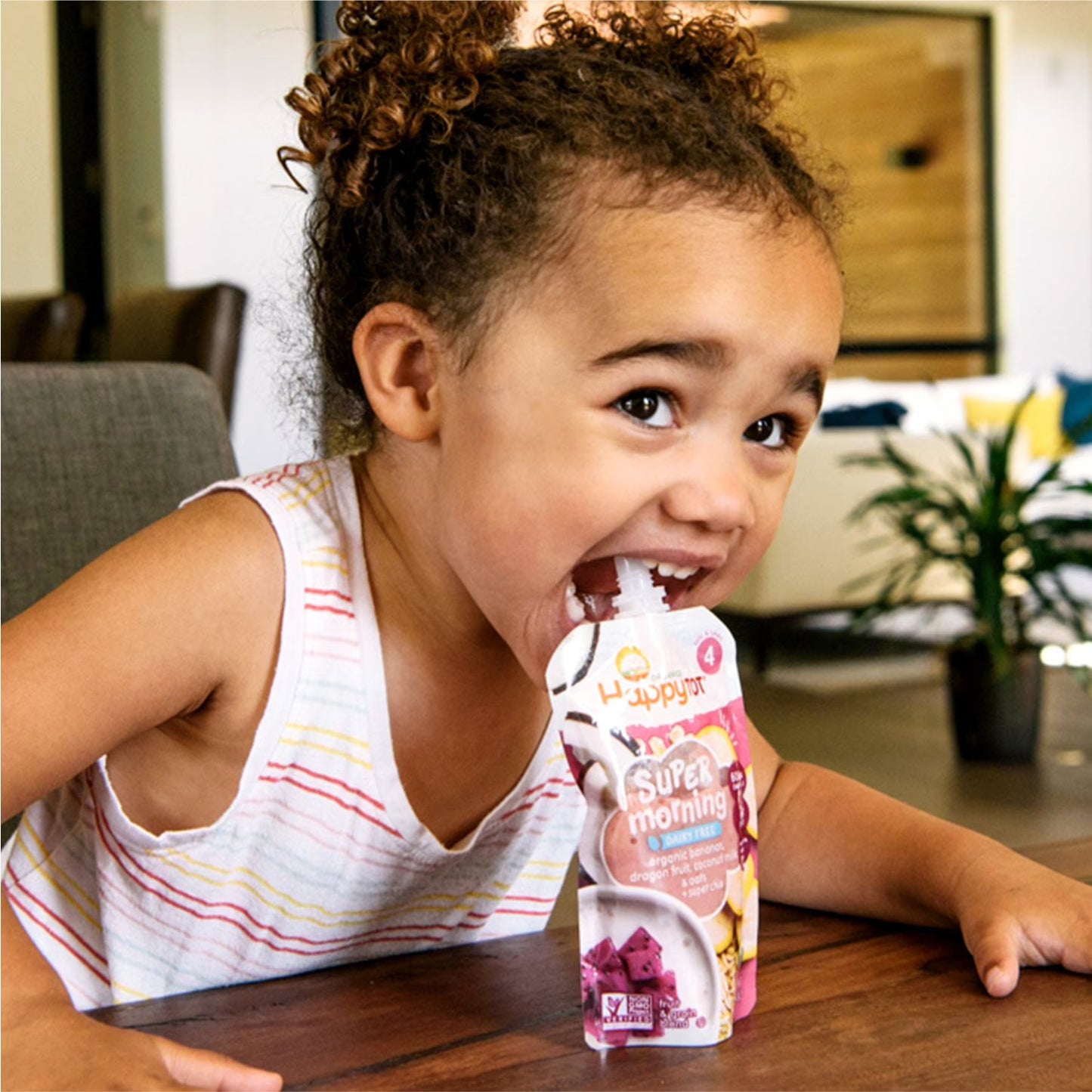 HappyTOT Organics Super Morning Pouch, Apple Cinnamon and Blueberry Banana Variety Pack, 12 ct., 4 oz.