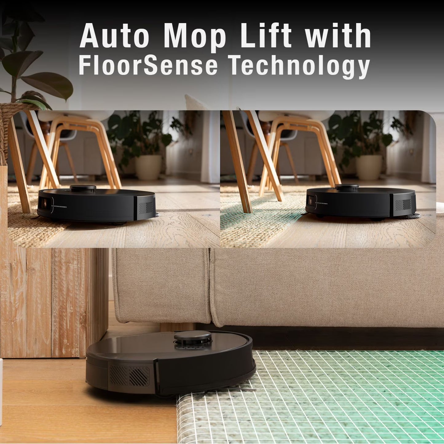 bObsweep UltraVision Pet Robot Vacuum & Mop with 25,000Pa Suction, Auto-Lift DualSpin Mops, 180-Day Auto-Empty Dock & Odor-Filtering Bags
