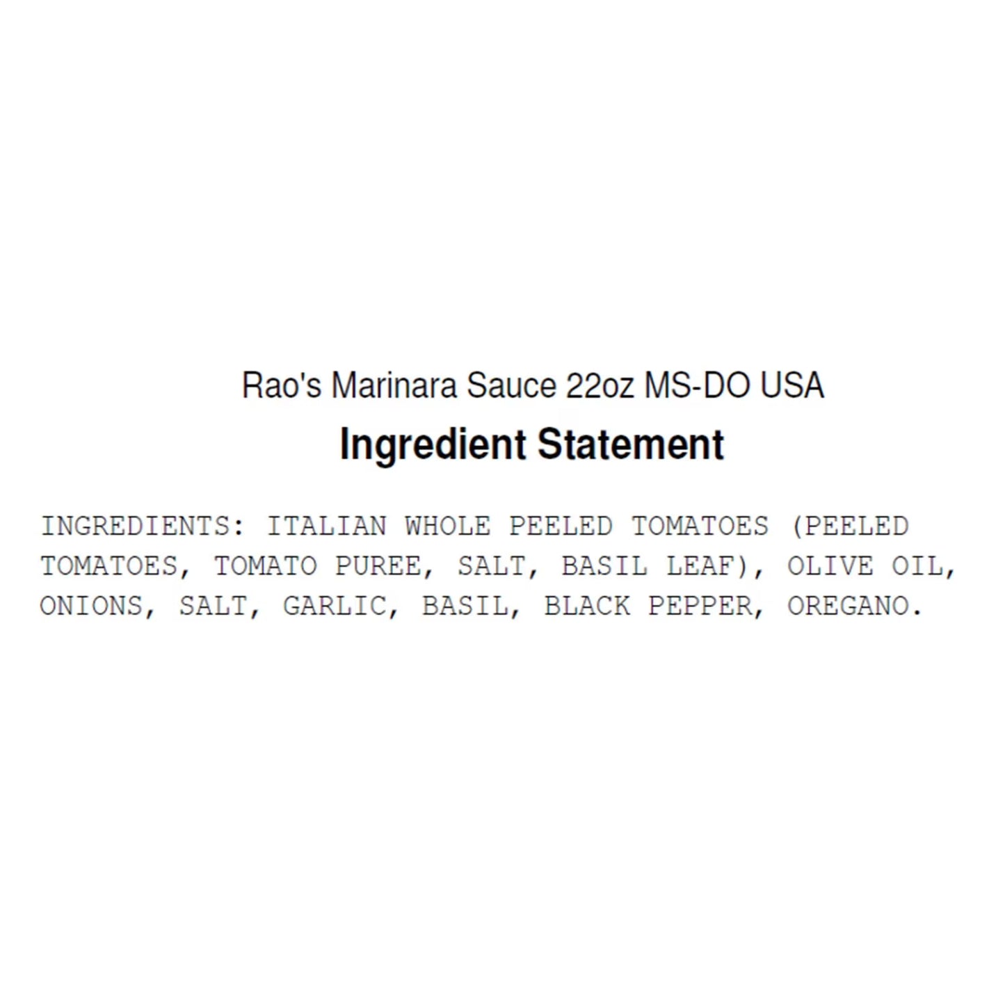 Rao's Homemade Marinara Sauce, 22 oz., 2 pk.