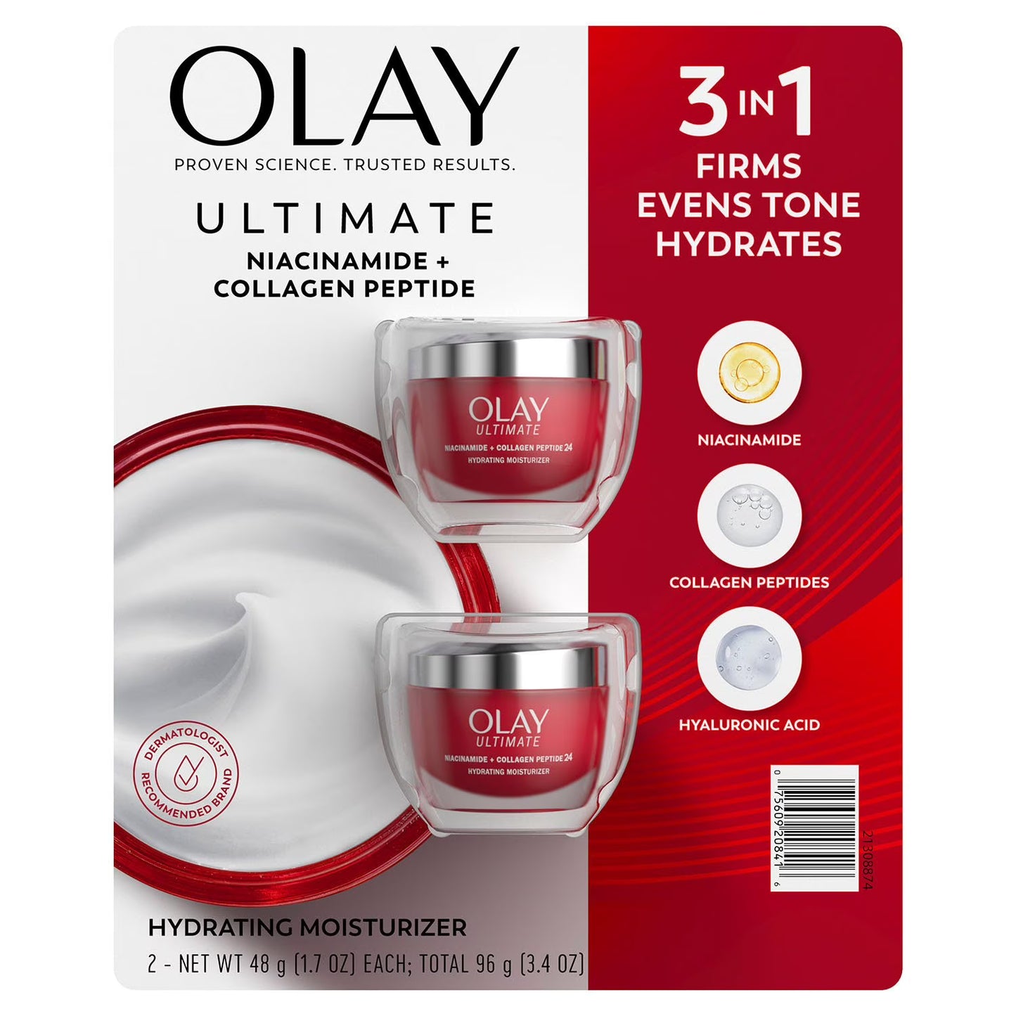 Olay Ultimate 3-in-1 Hydrating Moisturizer, 1.7 oz., 2 pk.