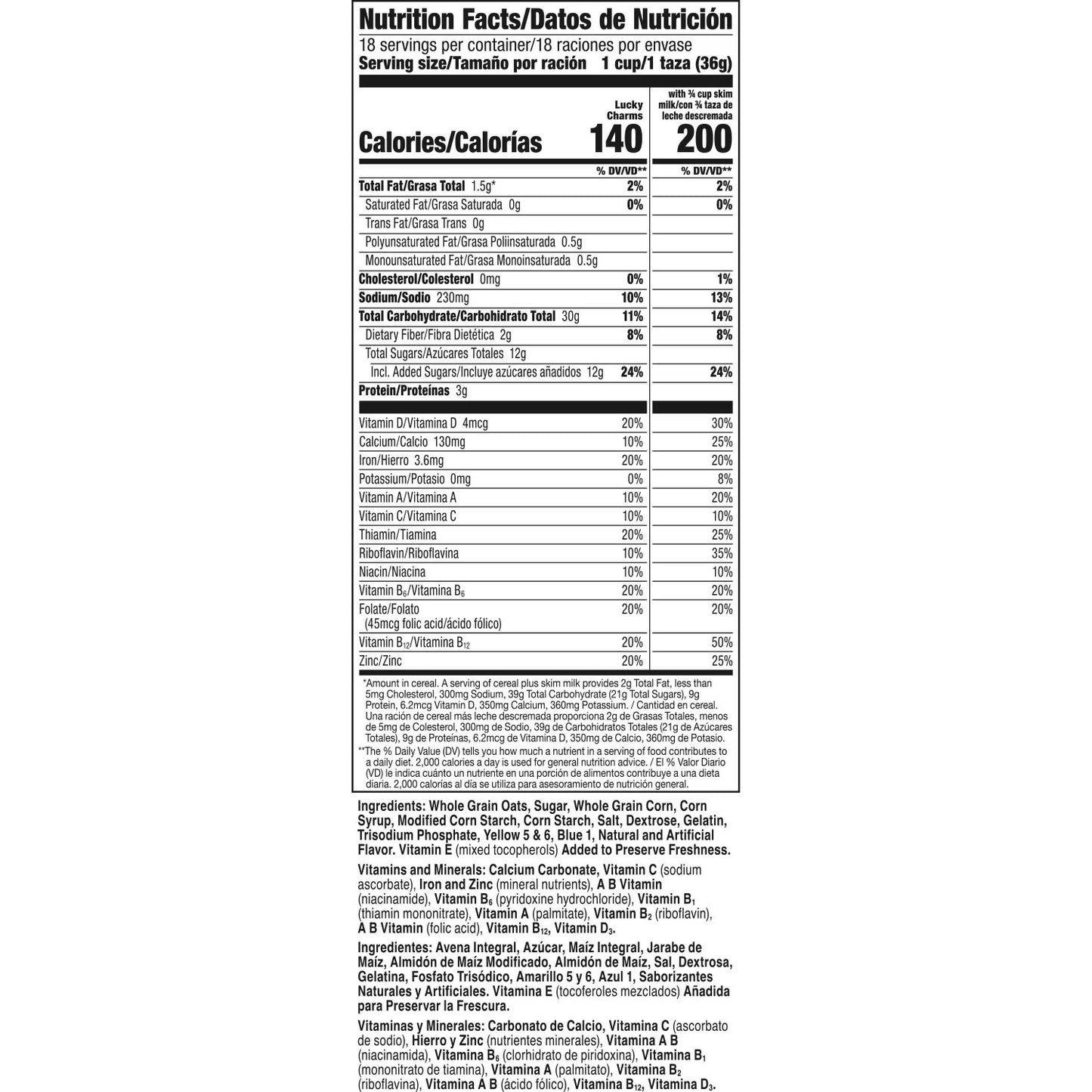 Lucky Charms with Marshmallows, 46 oz.