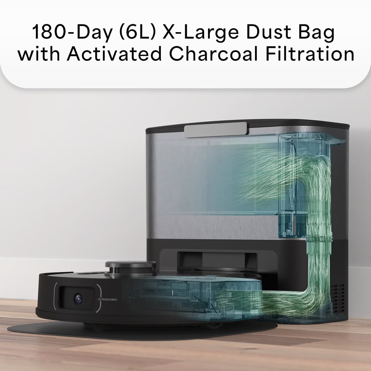 bObsweep UltraVision Self-Emptying Robot Vacuum and Mop with 180-Day Dock