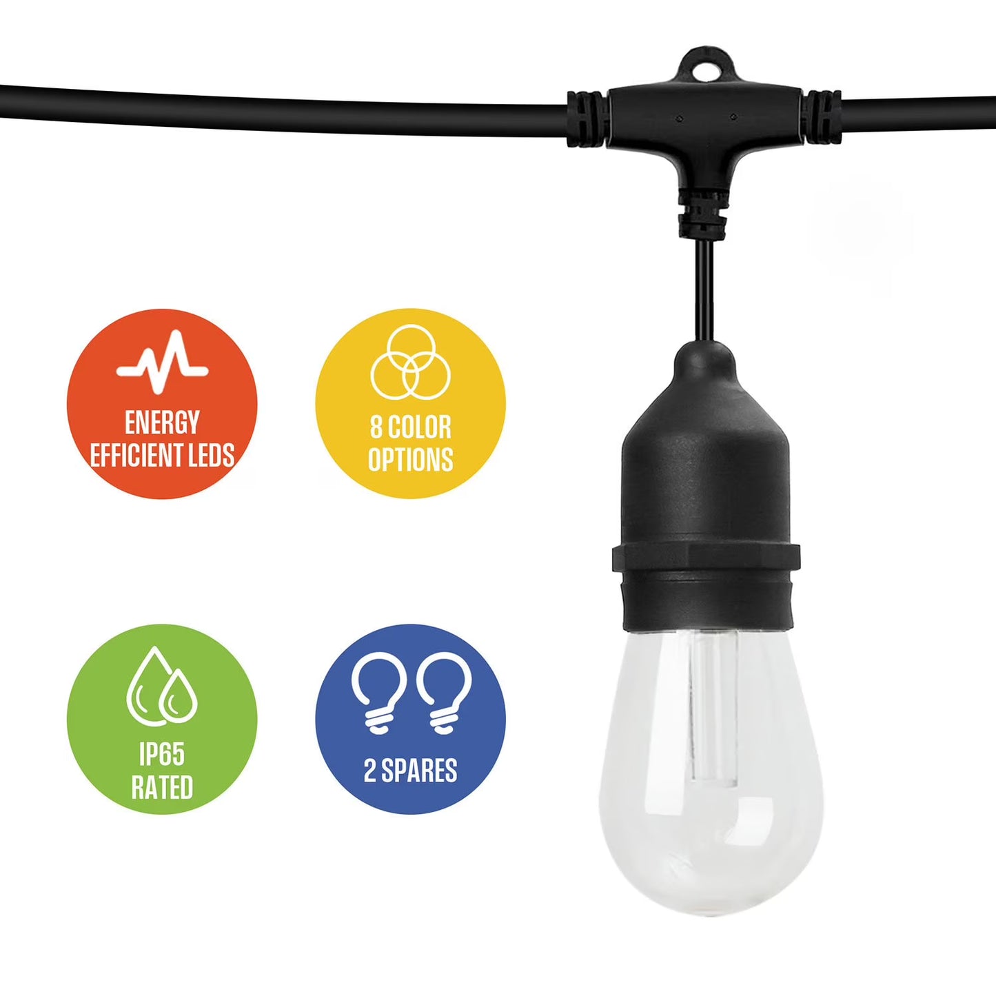 Westinghouse 24 Bulb Color Changing String Light 48 Foot
