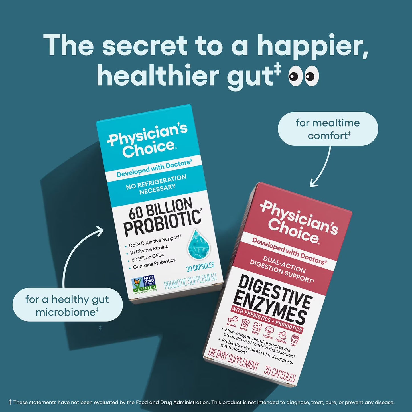 Physician's Choice 60 Billion CFU Probiotic Capsules, 84 ct.