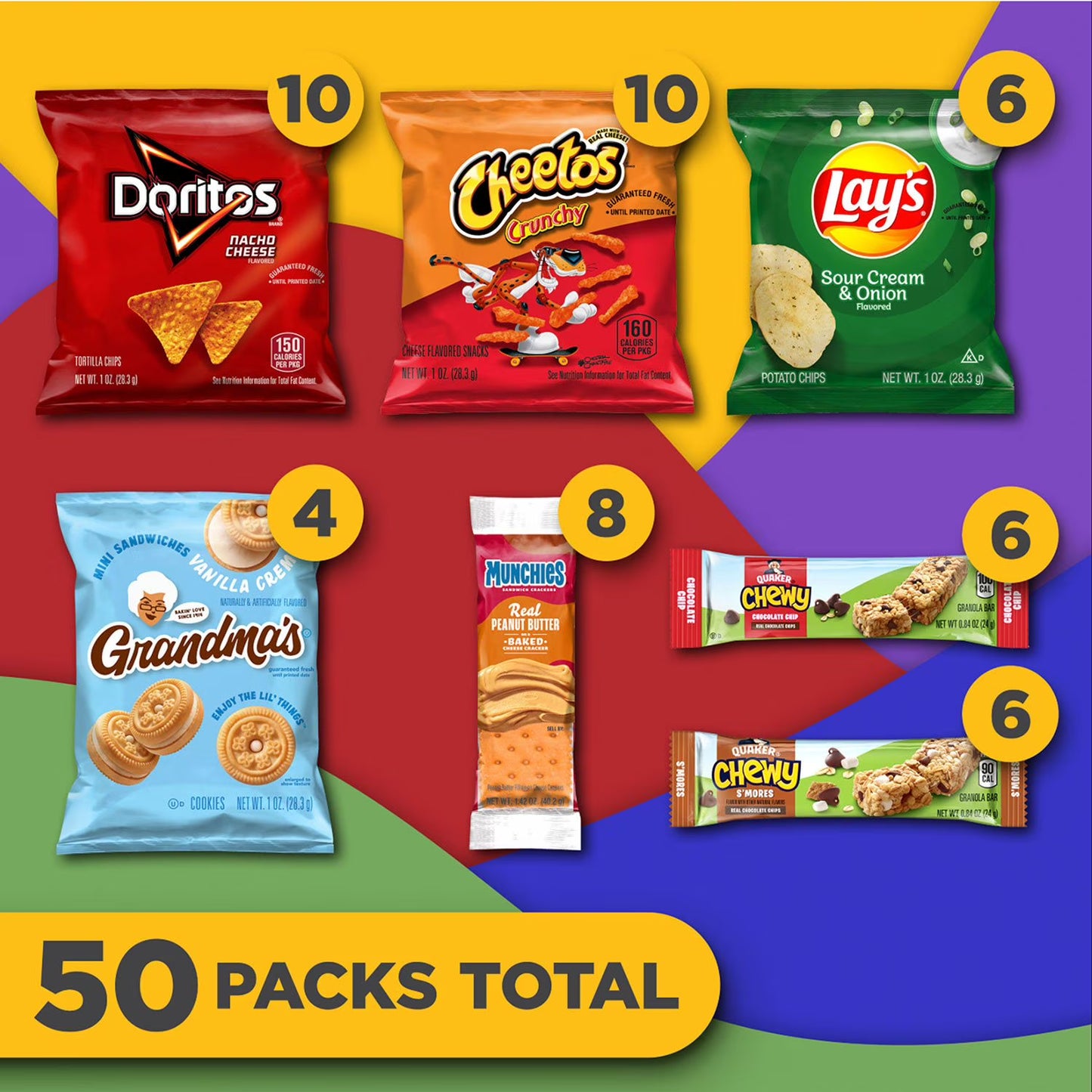 Frito-Lay Snack Time Mix Variety Pack, 50 pk.