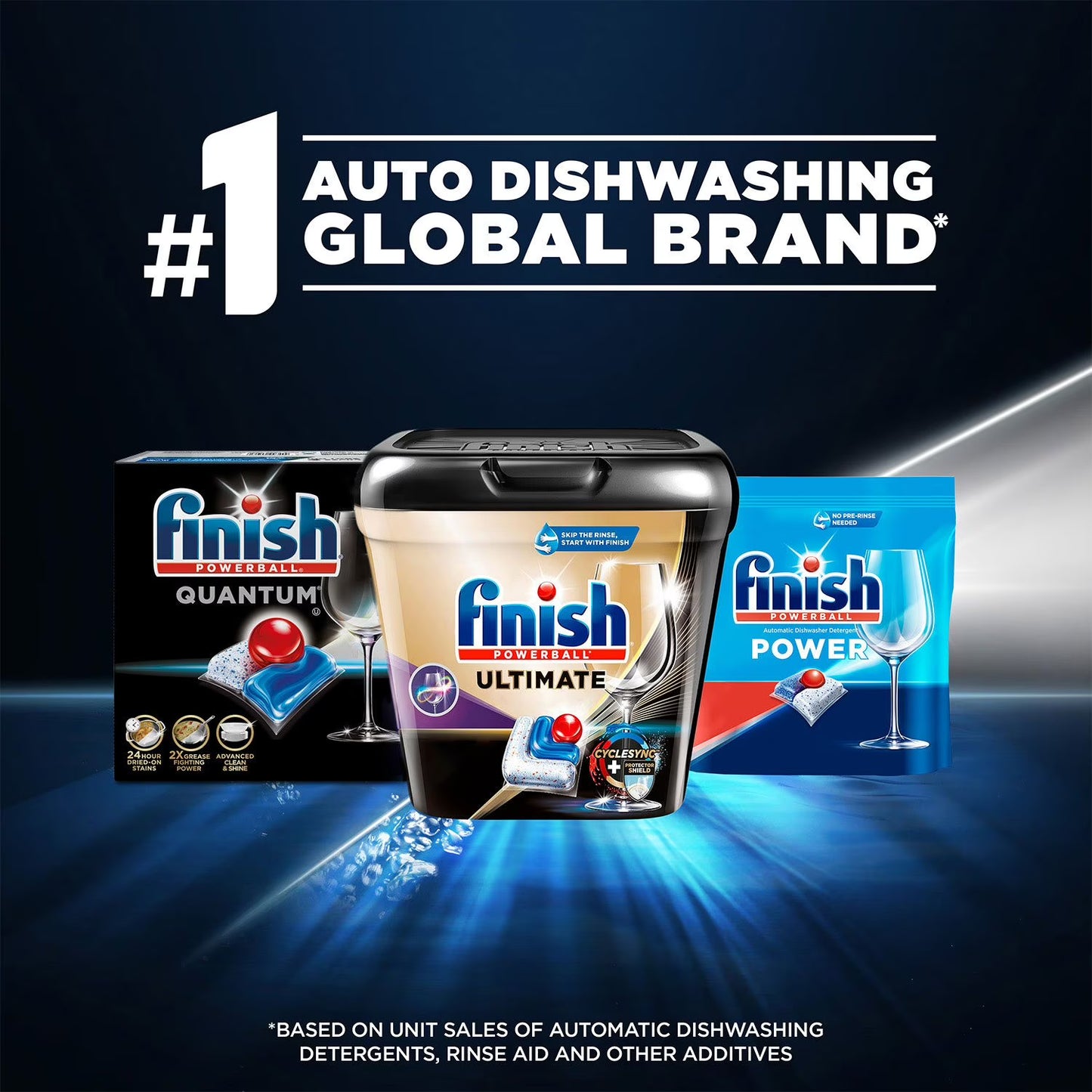 Finish Quantum Powerball Dishwasher Detergent Tablets 100 ct.