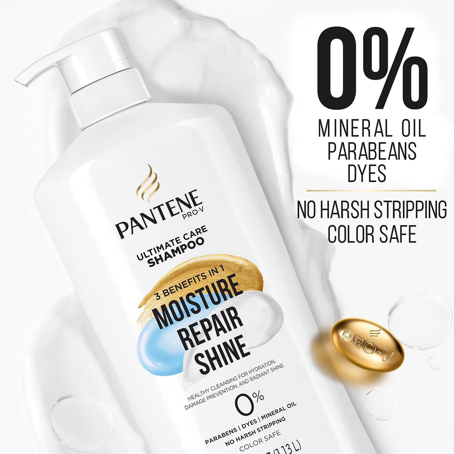 Pantene Pro-V Ultimate Care 3-in-1 Shampoo, 38.2 fl. oz.