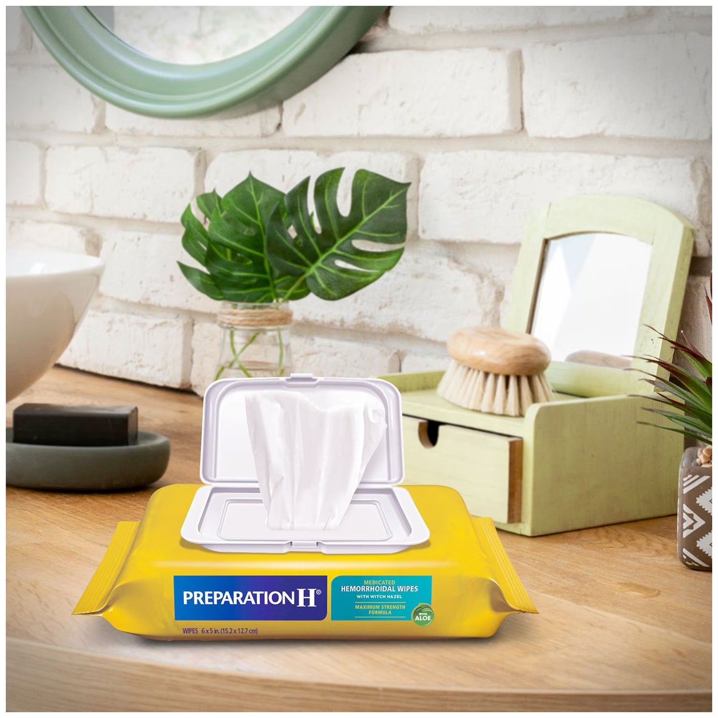 Preparation H Hemorrhoid Wipes with Witch Hazel, 180 ct.