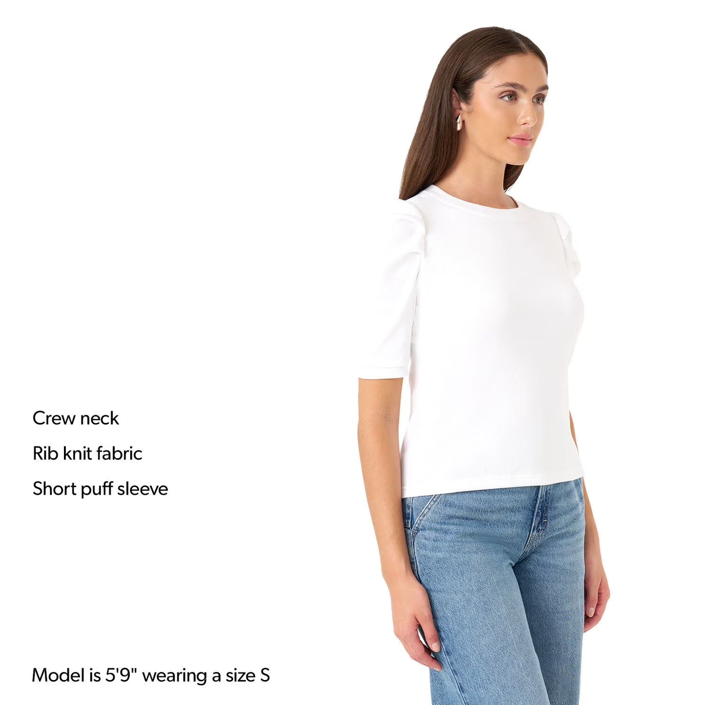 Rebecca Minkoff Women's Puff Sleeve Top