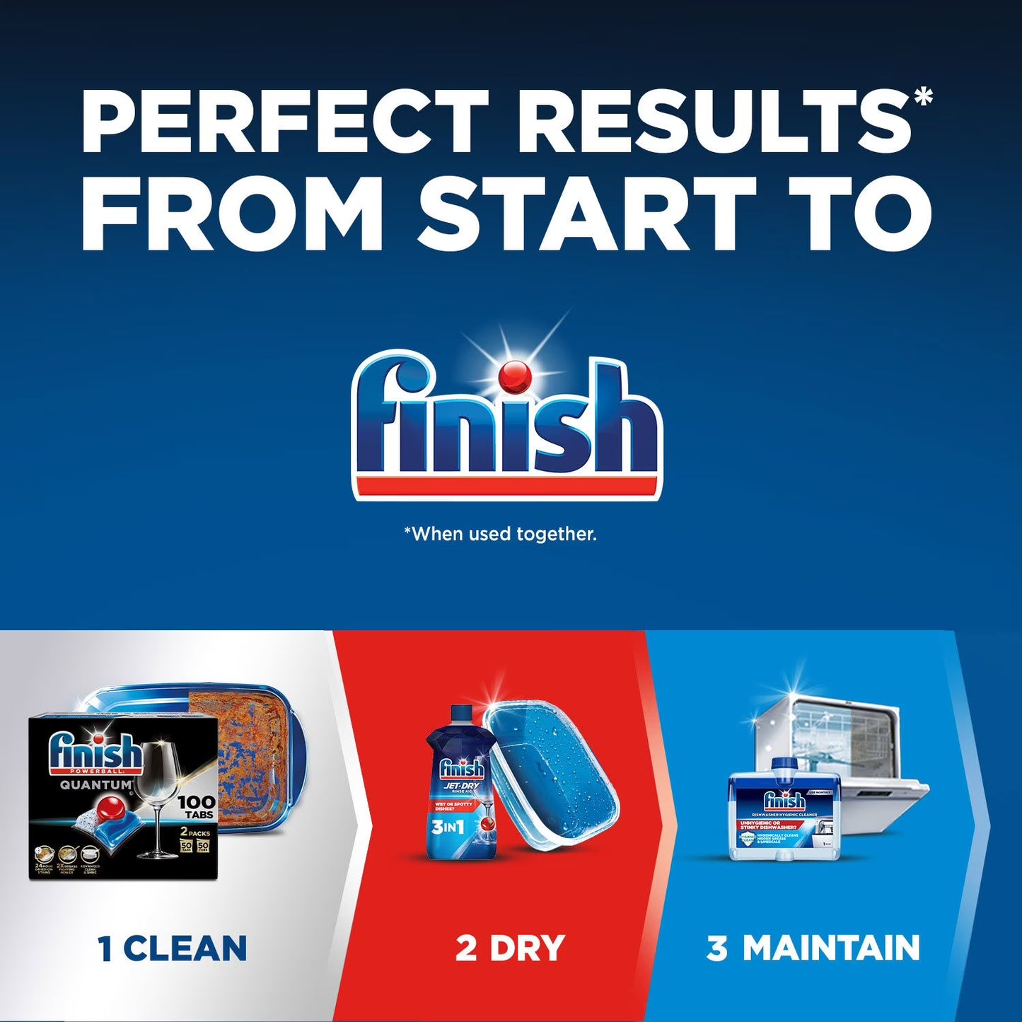 Finish Quantum Powerball Dishwasher Detergent Tablets 100 ct.