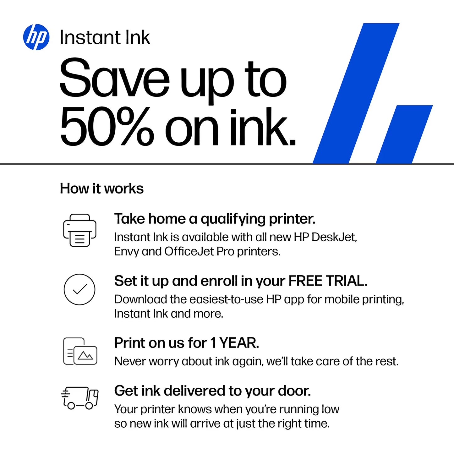 HP OfficeJet Pro 8128e Color Wireless All-in-One Printer, 1 Year Instant Ink