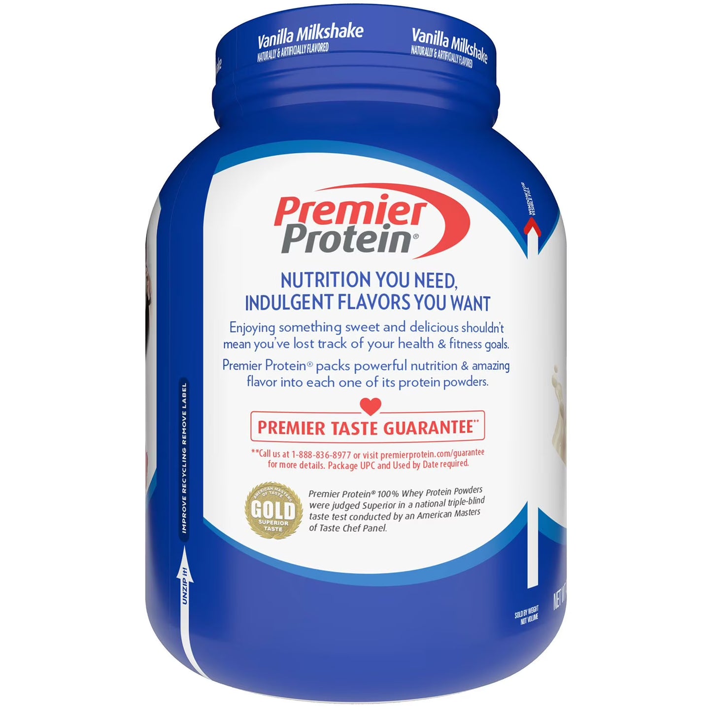 Premier Protein 30g High Protein Powder, Vanilla Milkshake, 3 lbs.