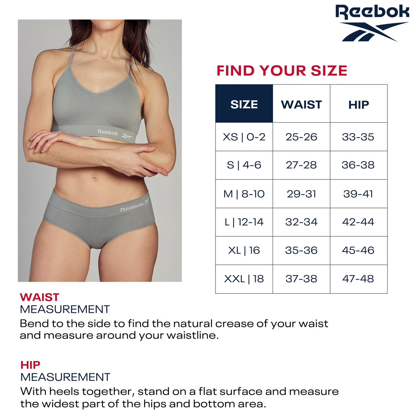 Reebok Women's 5-Pack Seamless Hipster