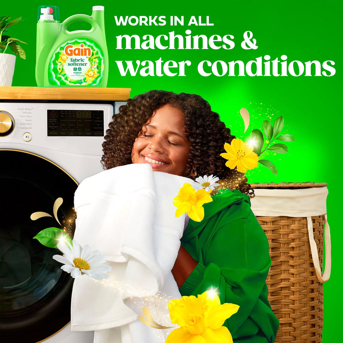 Gain Liquid Fabric Softener, Original Scent, 244 loads, 143 fl. oz.