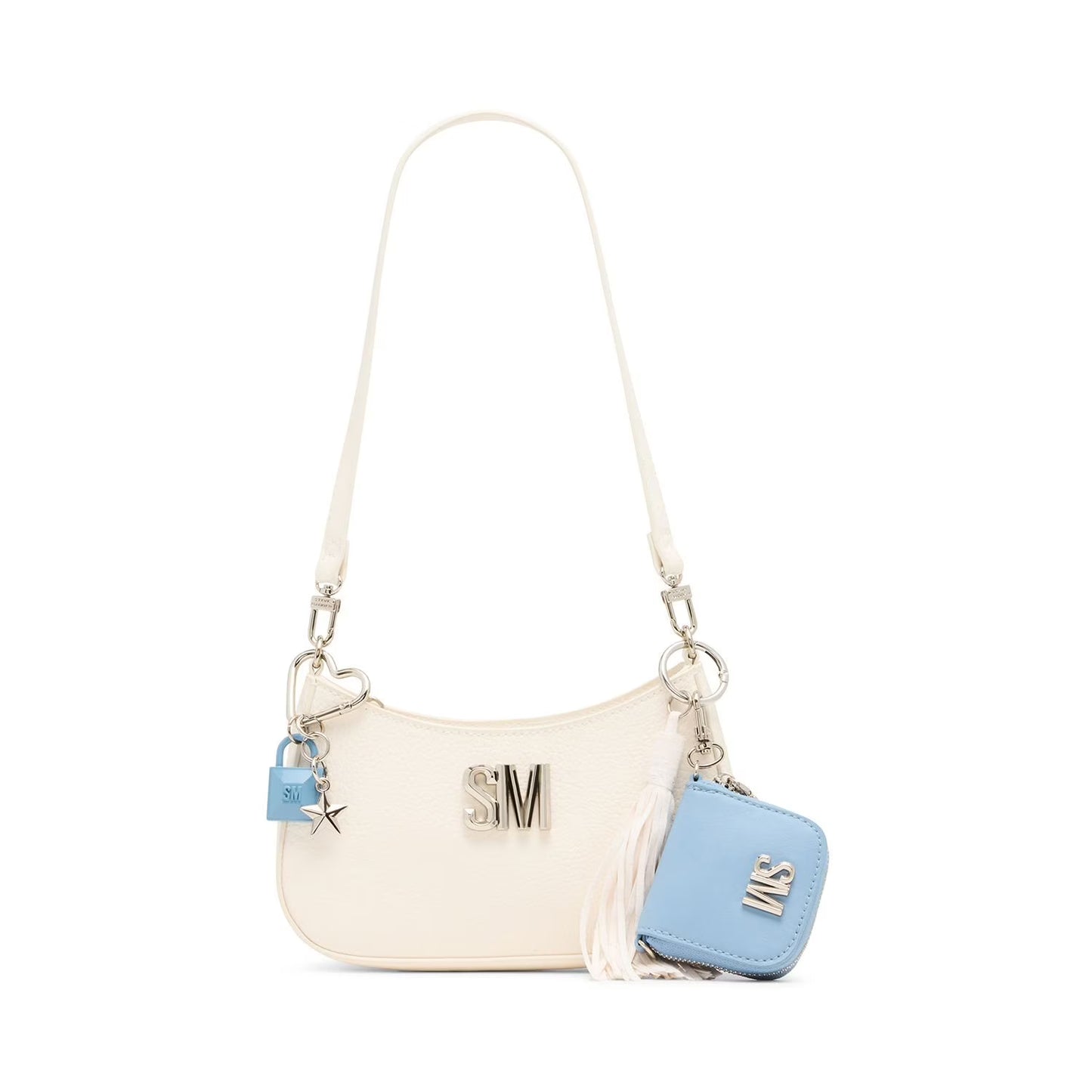 Steve Madden Logo Blibby Embossed Crossbody with Charms