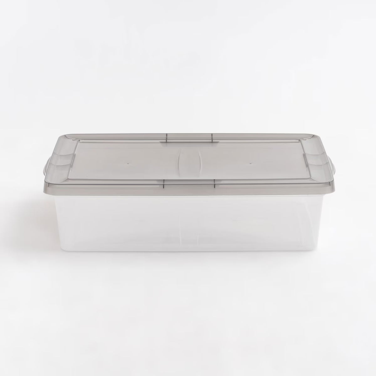 IRIS USA, 28 Quart Underbed Snap Lid Clear Plastic Storage Container, 16.25" W x 24" L x 6" H, 6 Piece Set