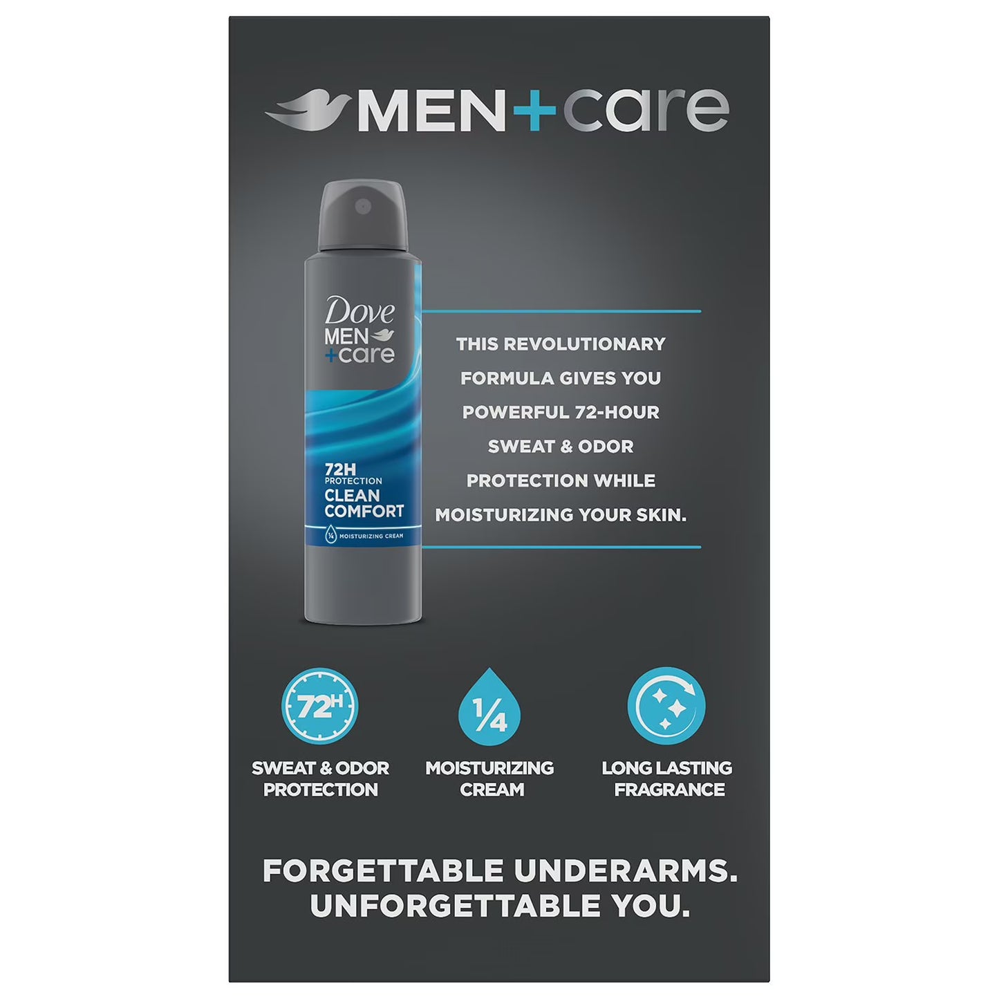 Dove Men's+Care Clean Comfort Antiperspirant Deodorant Dry Spray, 3.8 oz., 3 pk.