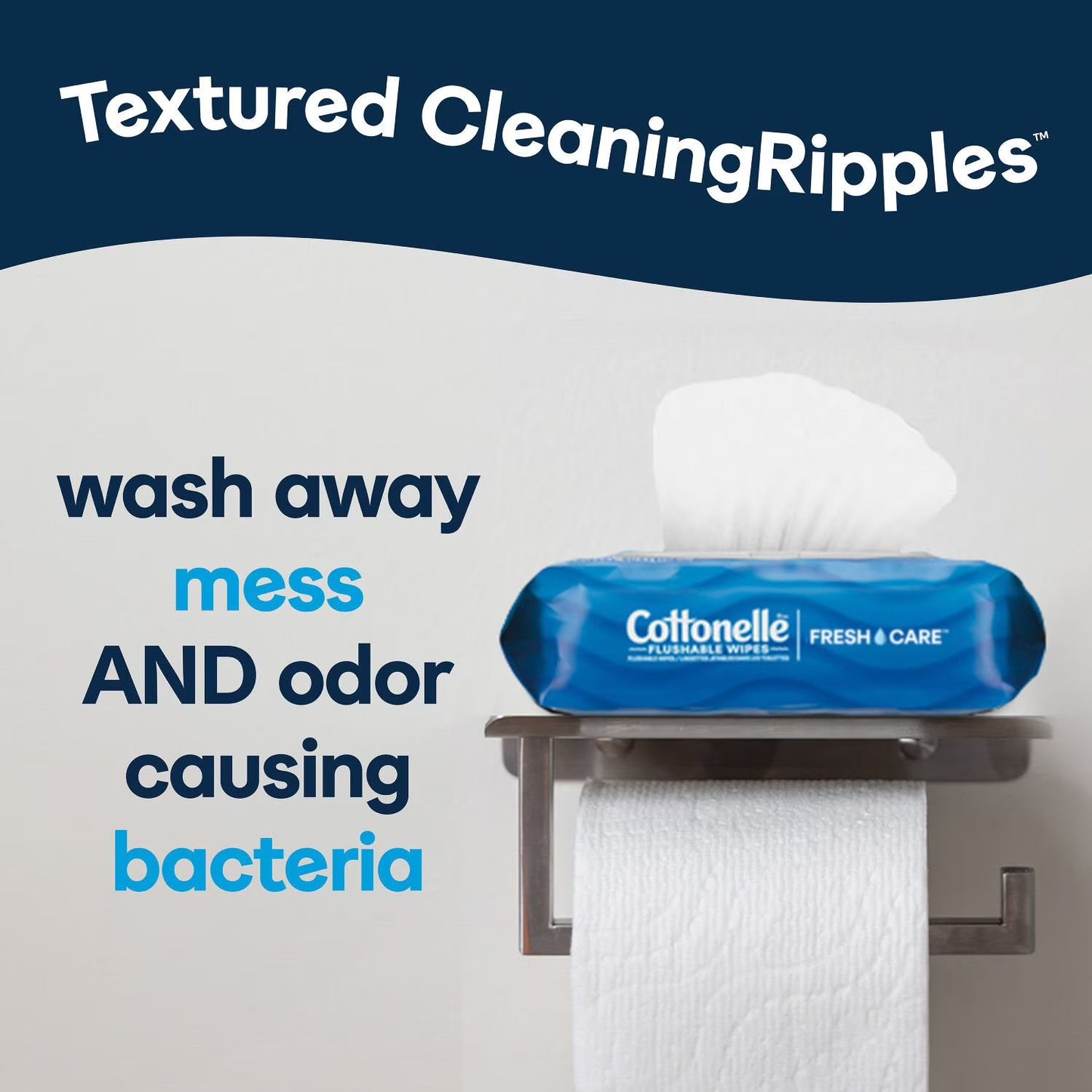 Cottonelle Freshcare Flushable Wipes, 12 ct., 504 wipes