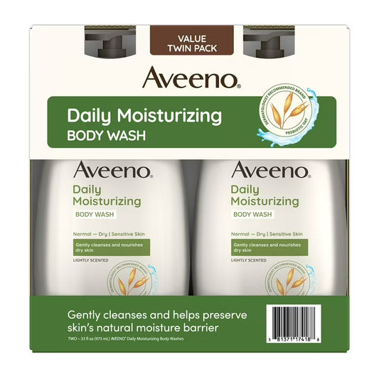 Aveeno Daily Moisturizing Body Wash, 33 fl. oz., 2 pk.