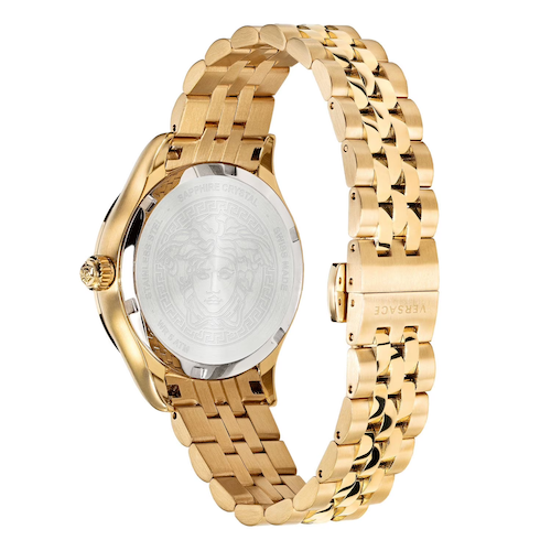 Versace Hellenyium Swiss Quartz Gold Bracelet Women's Watch, 36mm