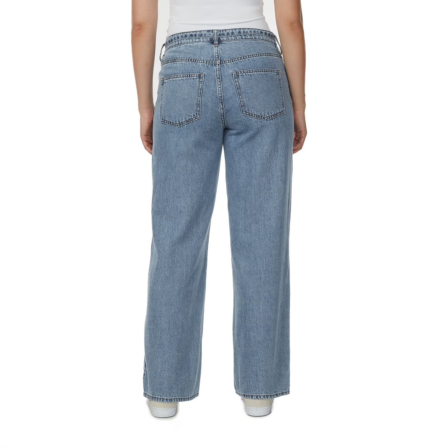 Buffalo Jeans Women's Wide Leg Belted Jean