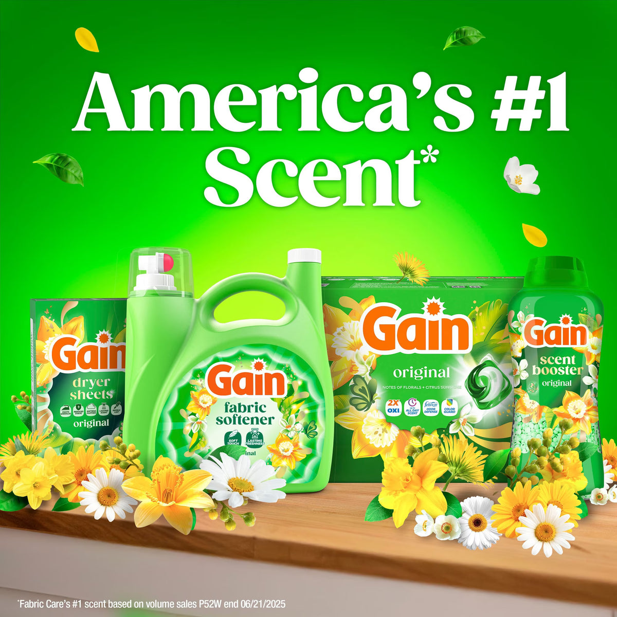 Gain Liquid Fabric Softener, Original Scent, 244 loads, 143 fl. oz.