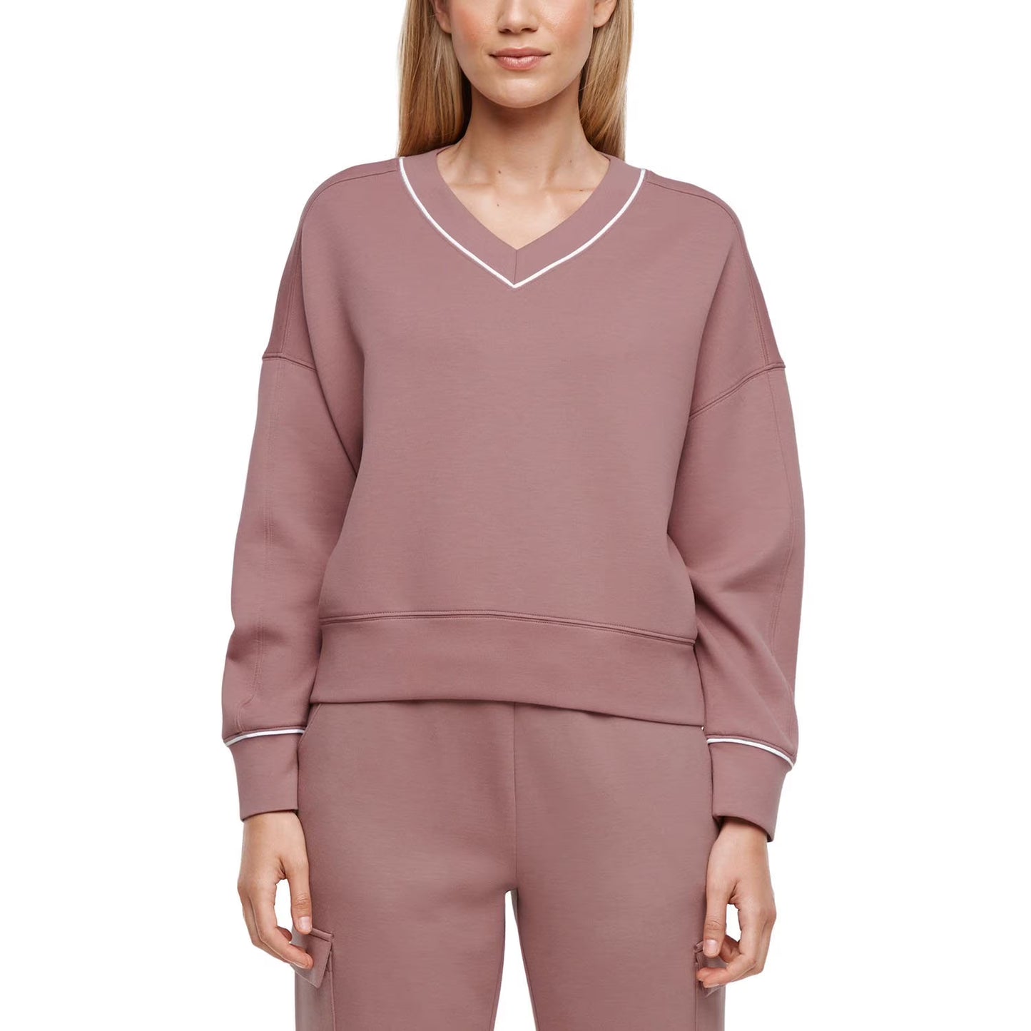 Express Women's V-Neck Pullover Sweatshirt
