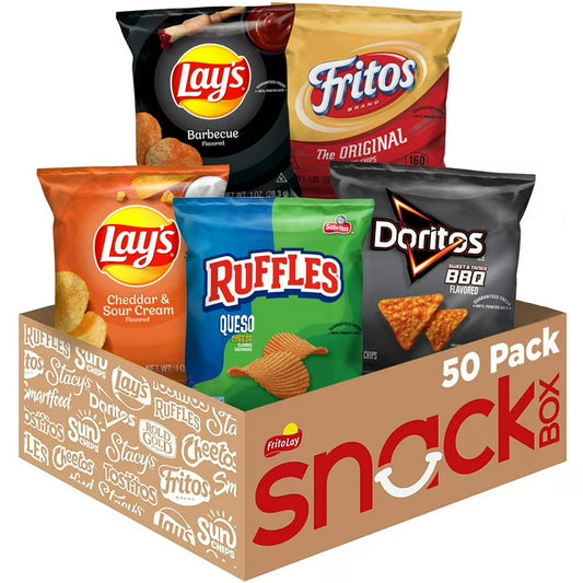 Frito Lay BBQ and Cheddar Variety Pack Chips, 50 pk.