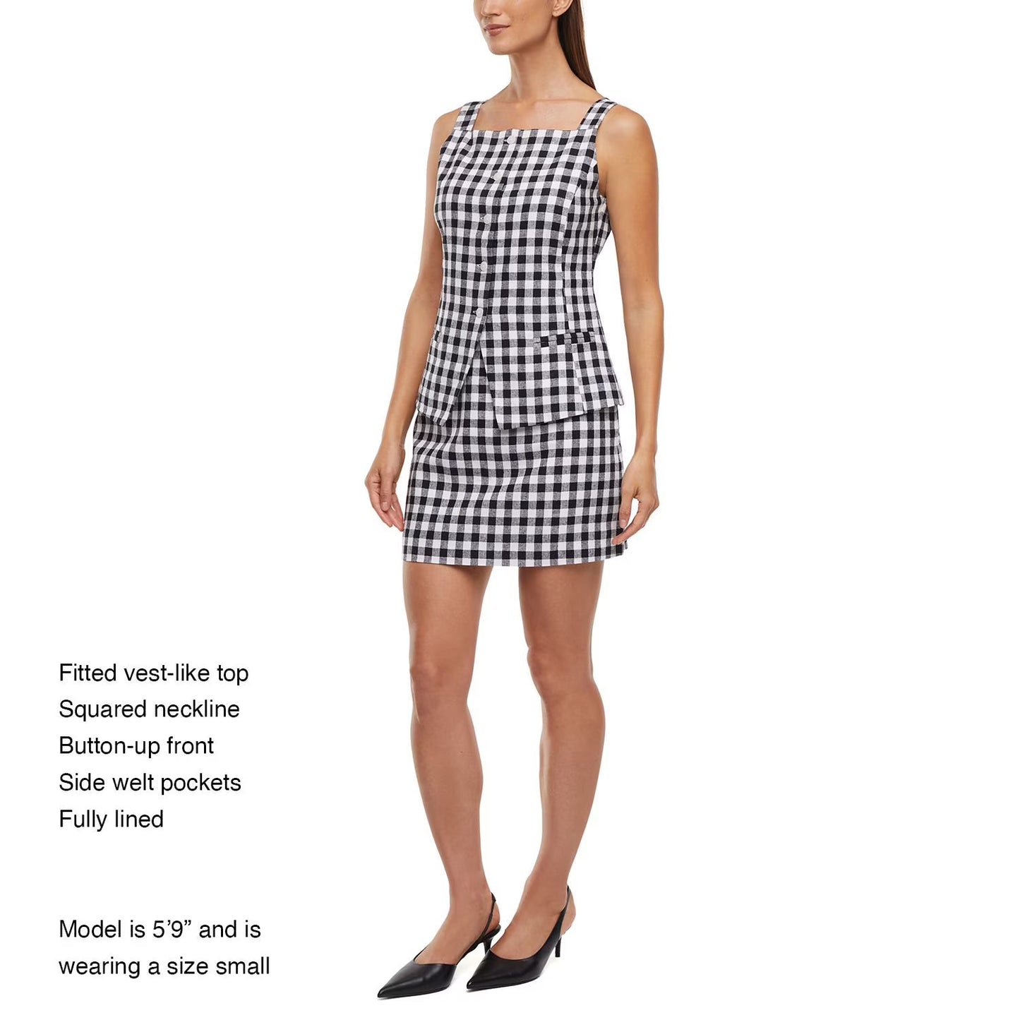 Express Women's Linen Blend Button-Up Tank Top